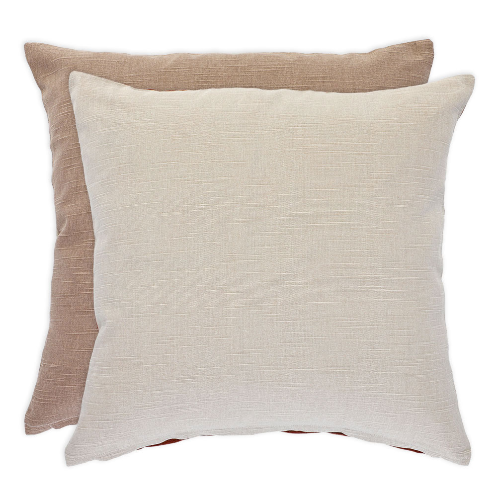 Bio-Kissenhülle in Wendeoptik - Sand, Größe: 45 x 45 cm