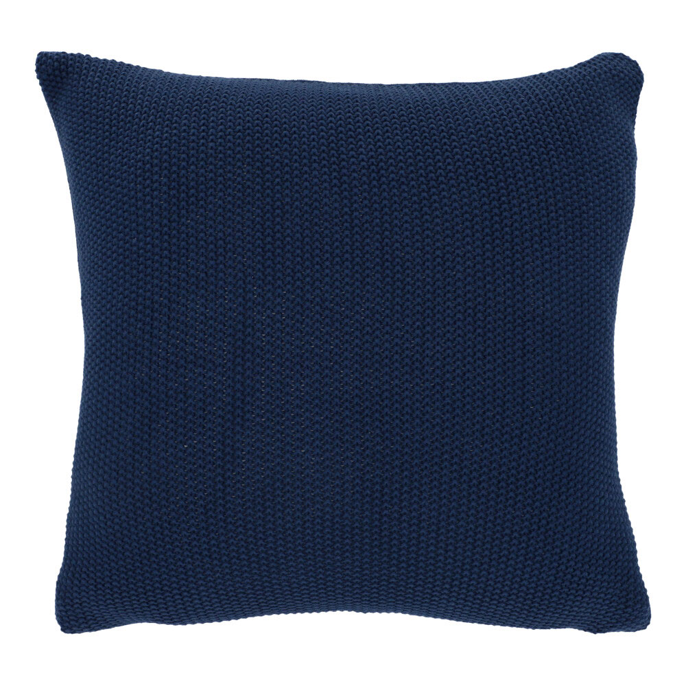 Bio-Zierkissenhülle Mini Moss - Kobalt, Größe: 45 x 45 cm