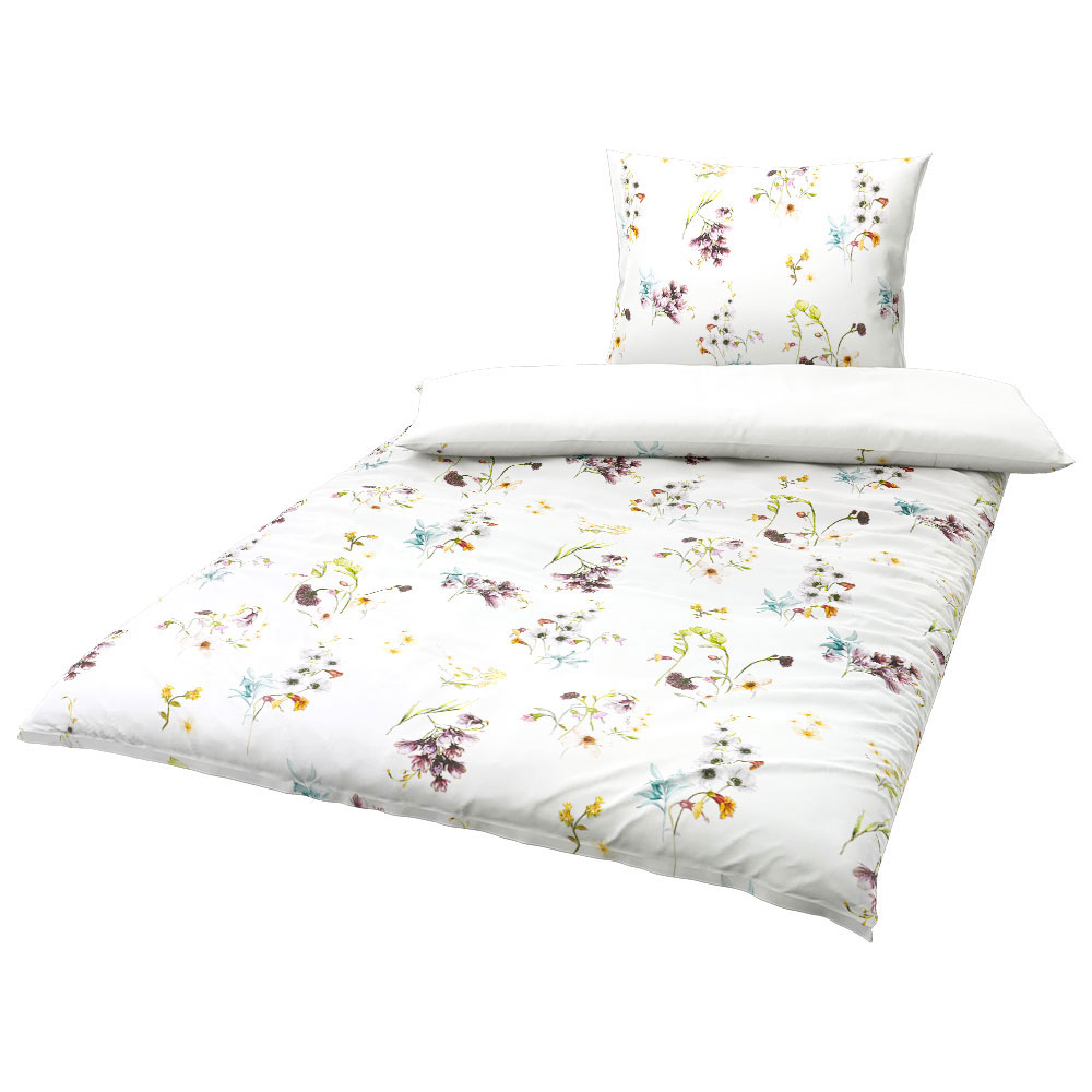 Tencel Baumwoll-Bettwäsche - Mittel Lila, Größe: 140 x 200 cm