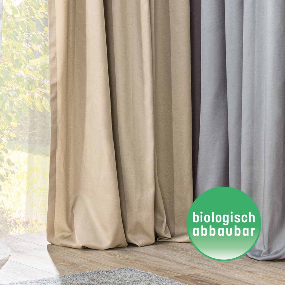 Dekostoff biologisch abbaubar - Sand, Breite: 140 cm