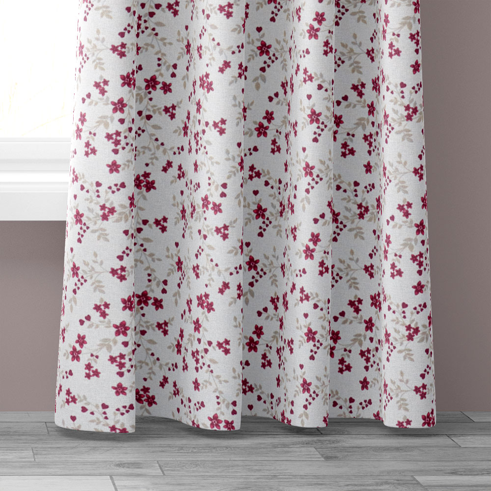 Dekoststoff bedruckt - Rot, Breite: 140 cm