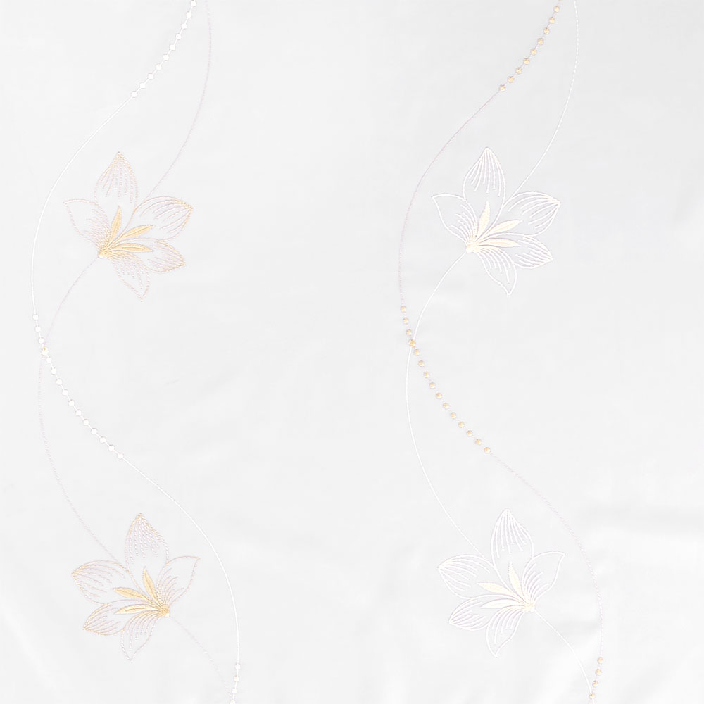 Store bestickt - Beige, Höhe: 285 cm