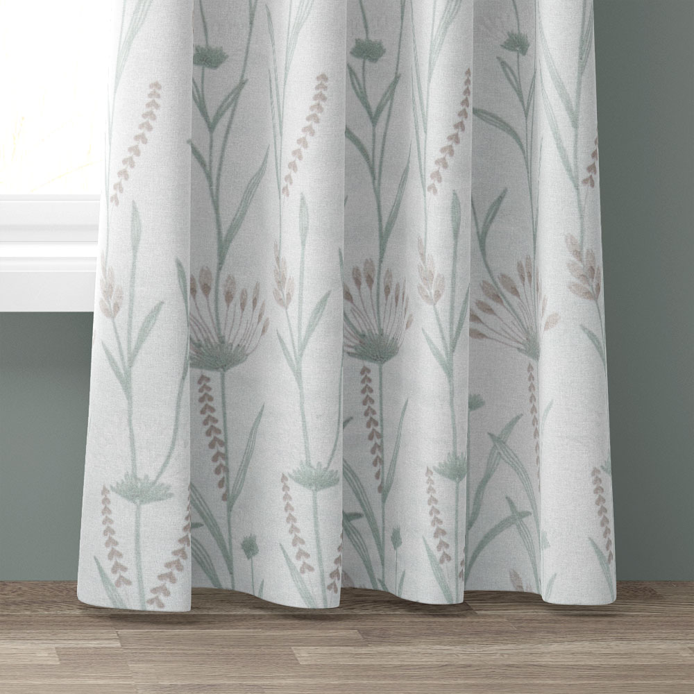 Dekostoff bestickt - Mint, Höhe: 300 cm