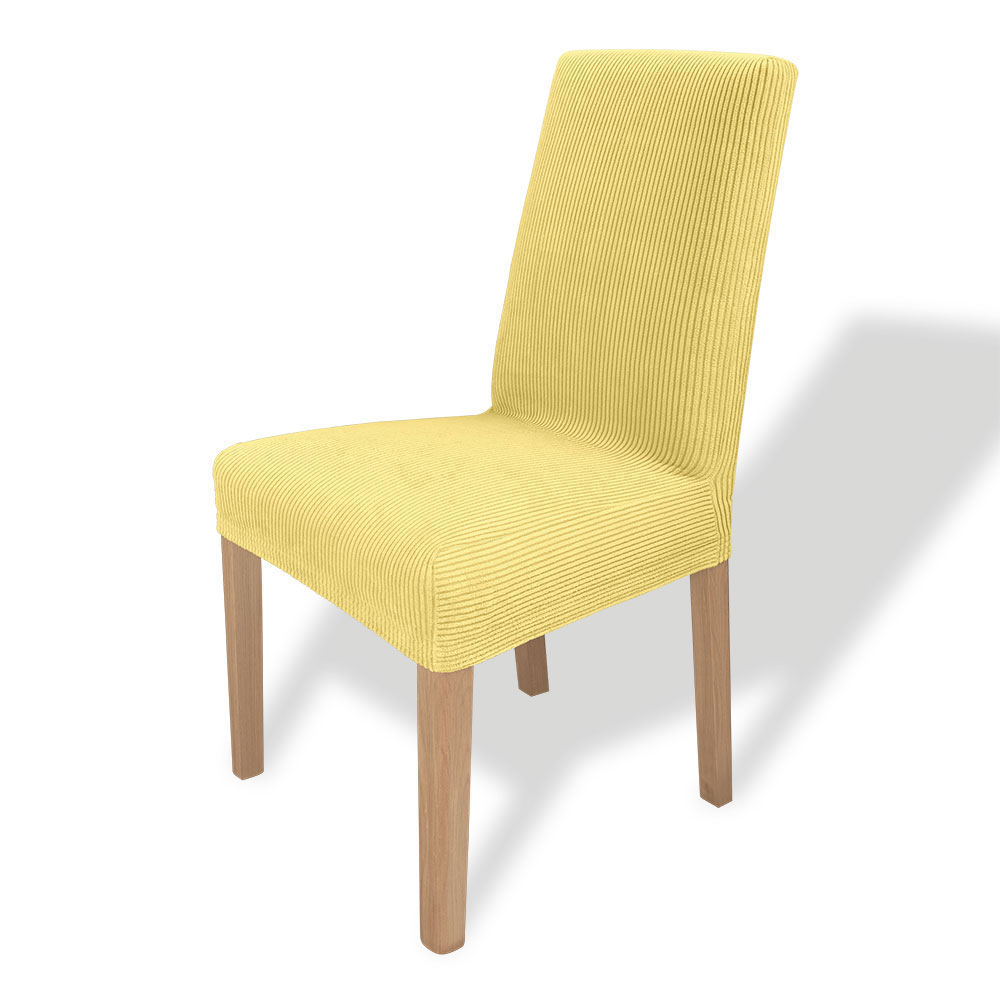Cordsamt Husse bi-elastisch - Gelbbeige, Größe: 45 x 65 cm