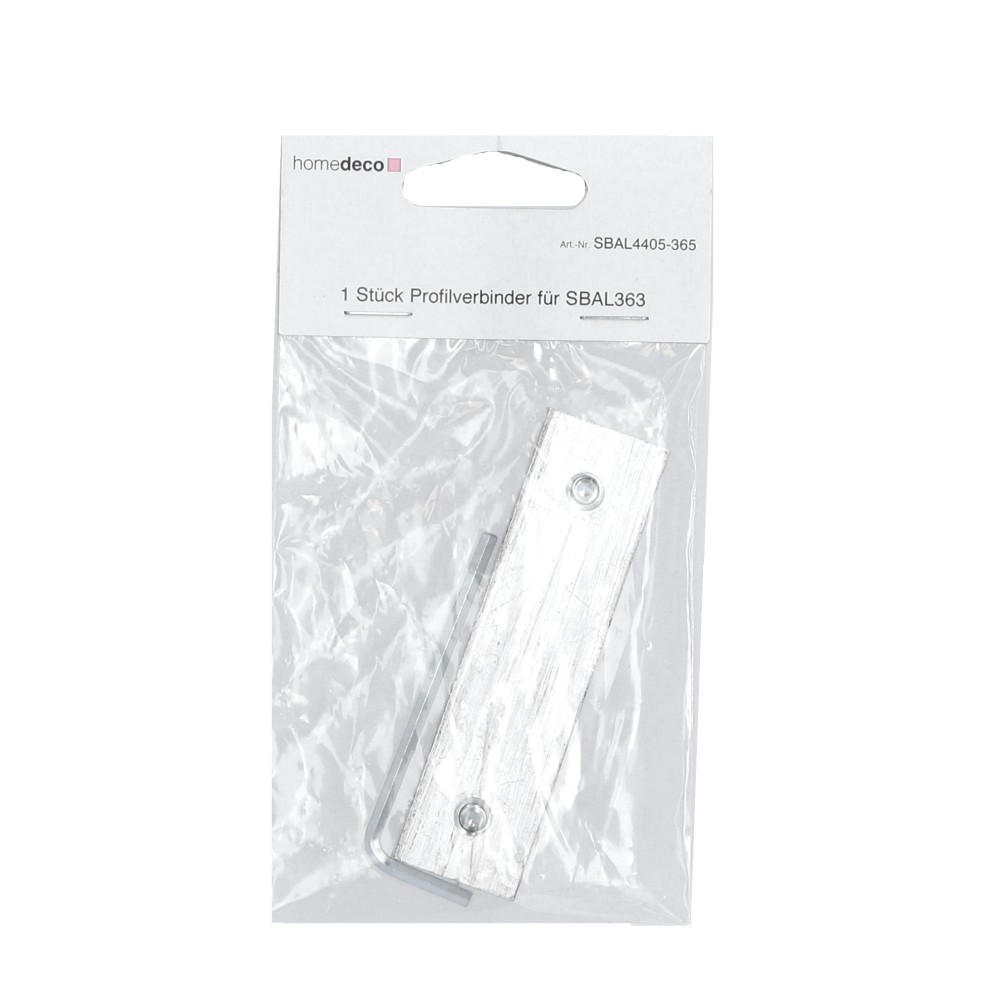 Alu Schiene 2LFG - Verbinder - Telegrau, Größe: 2,2 x 8,5 cm