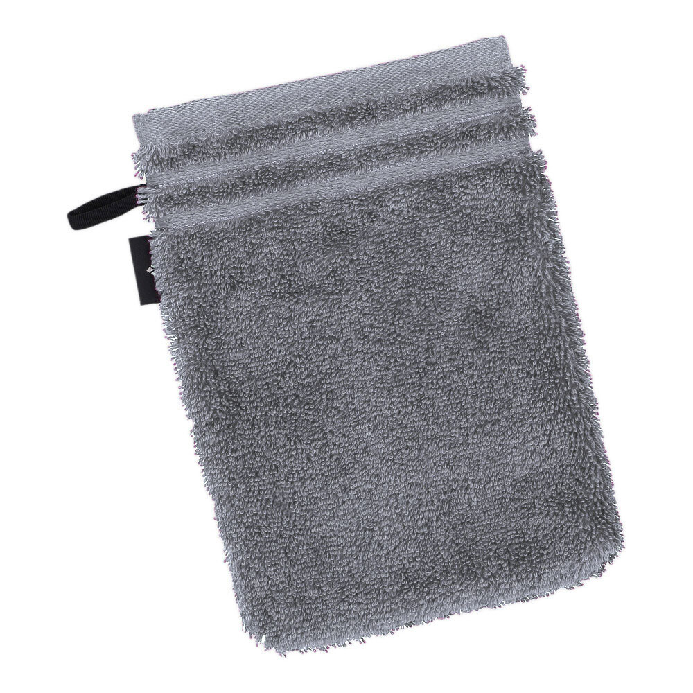 VOSSEN Waschhandschuh Calypso - Grau, Größe: 16 x 22 cm