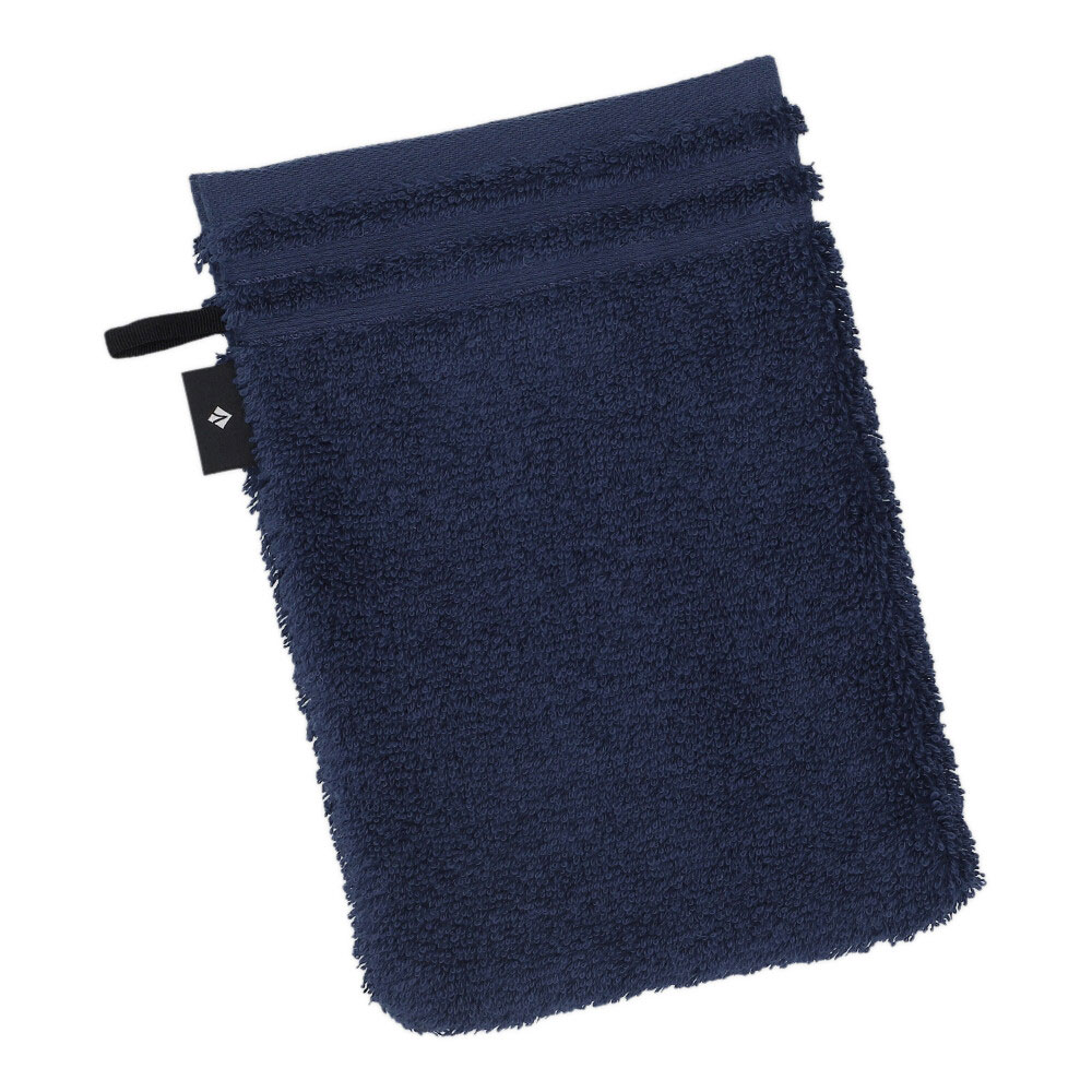 VOSSEN Waschhandschuh Calypso - Dunkel Blau, Größe: 16 x 22 cm