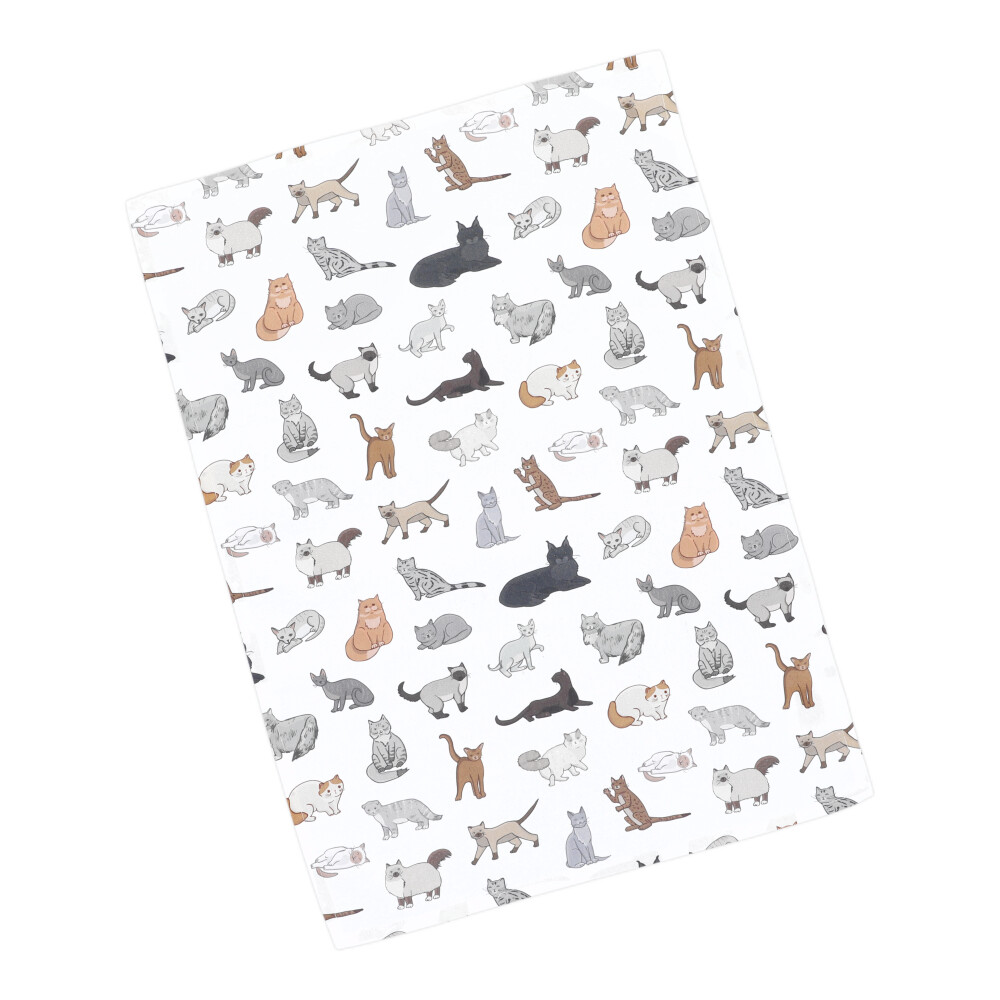 Geschirrtuch im Katzen-Design - Ecrue, Größe: 50 x 70 cm