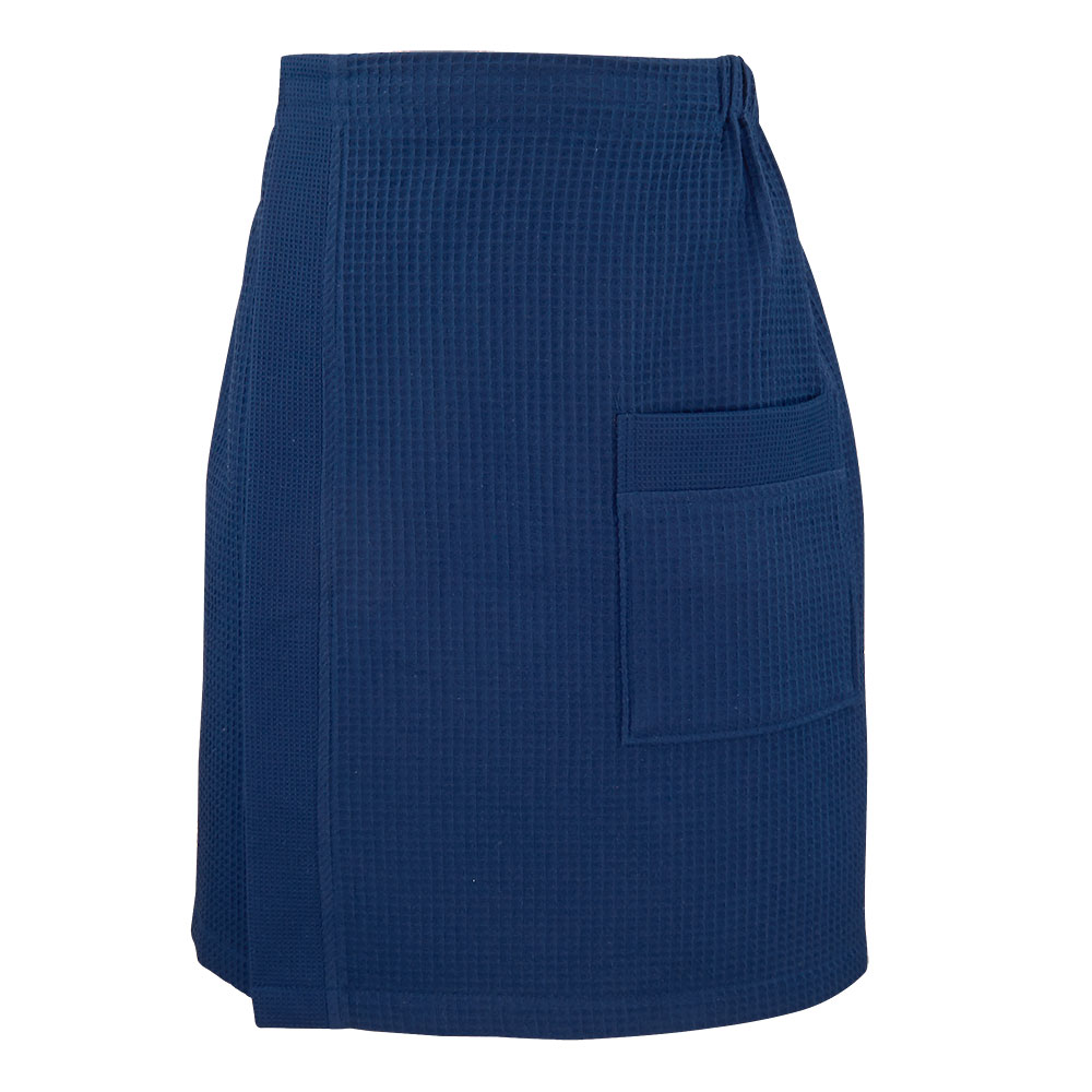 Herren Saunakilt Chrisi - Dunkel Blau, Größe: 65 x 170 cm