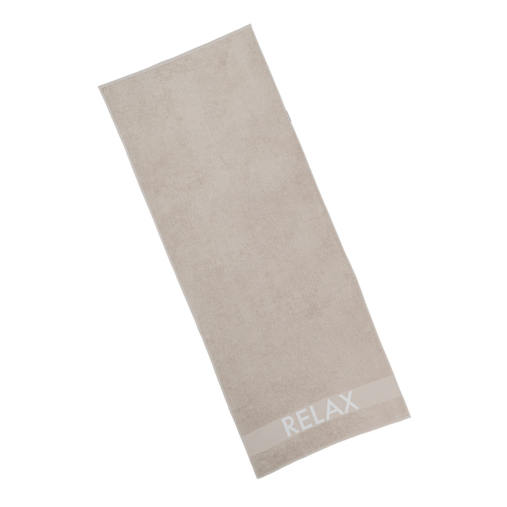 Saunatuch RELAX - Sand, Größe: 70 x 180 cm