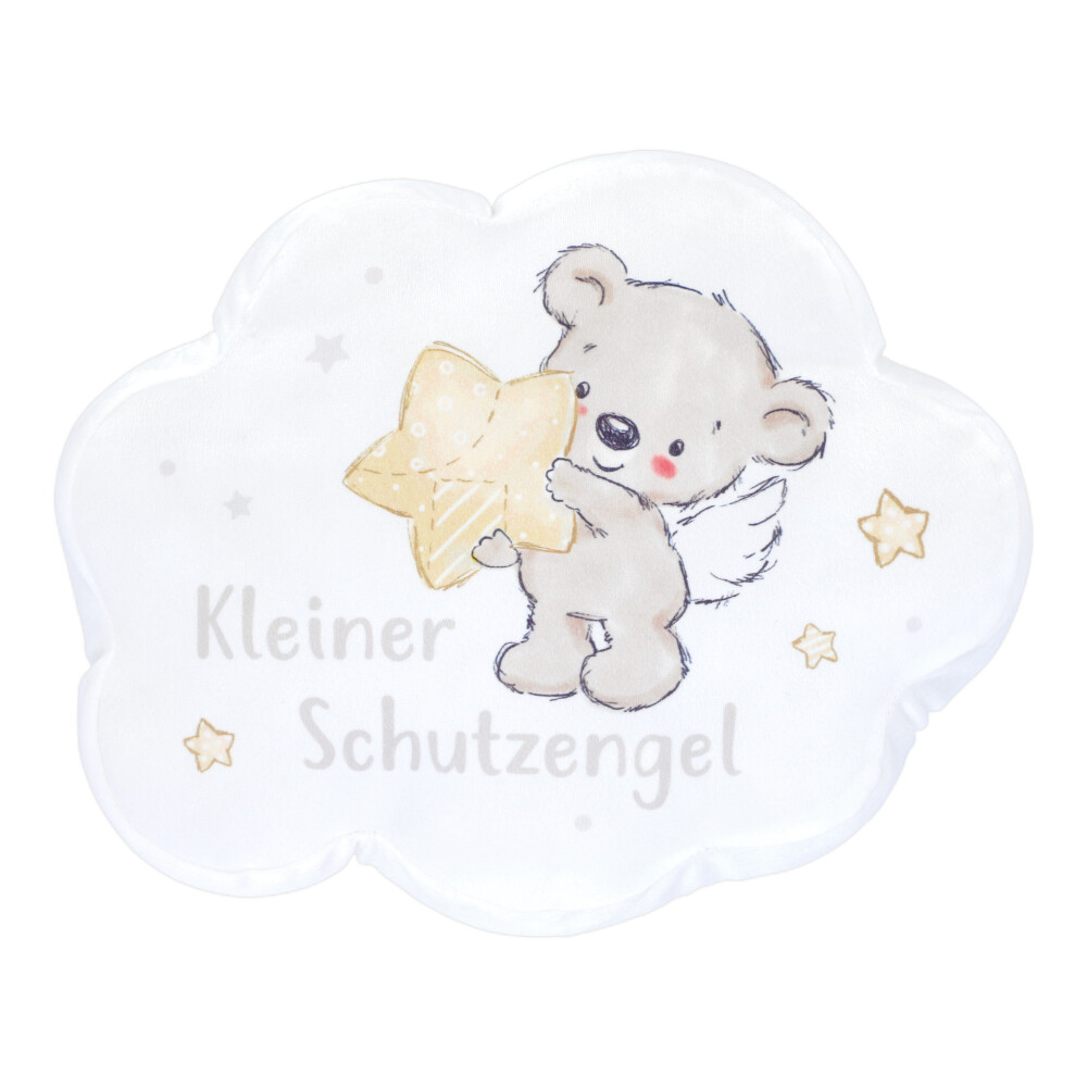 Schutzengel-Kissen gefüllt - Natur, Größe: 29 x 33 cm