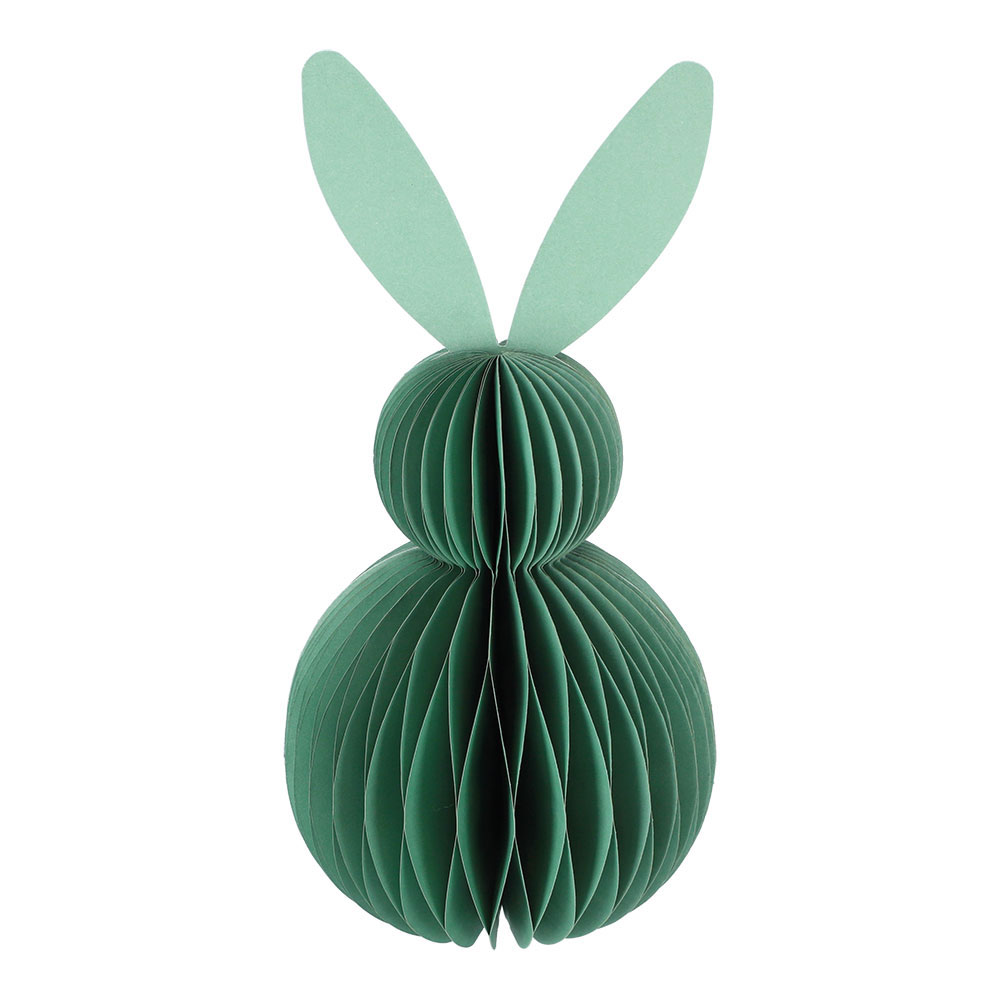 Osterhase aus Papier - Blassgrün, Größe: 15 x 30 cm