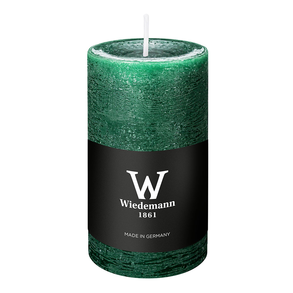 WIEDEMANN Marble Stumpenkerze - Flasche, Rund: 5,8 x 12 cm