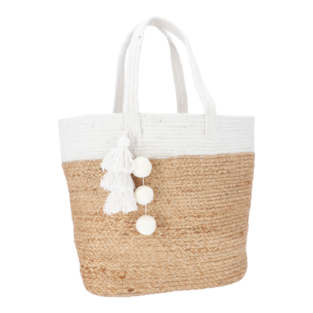 Strandtasche - Hell Beige, Größe: 50 x 35 cm