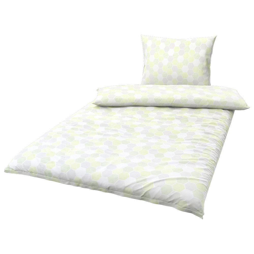 Satin Bettwäsche - Lind, Größe: 200 x 220 cm
