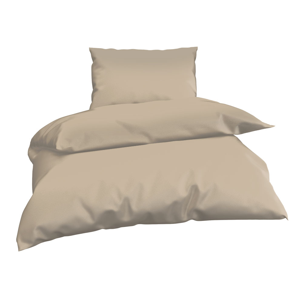 Ägyptische Baumwoll-Tencel Bet - Hell Beige, Größe: 140 x 200 cm