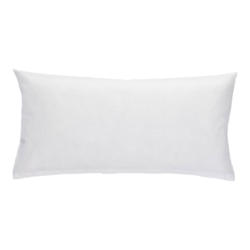 Tencel Baumwoll-Kissenbezug - Weiß, Größe: 40 x 80 cm