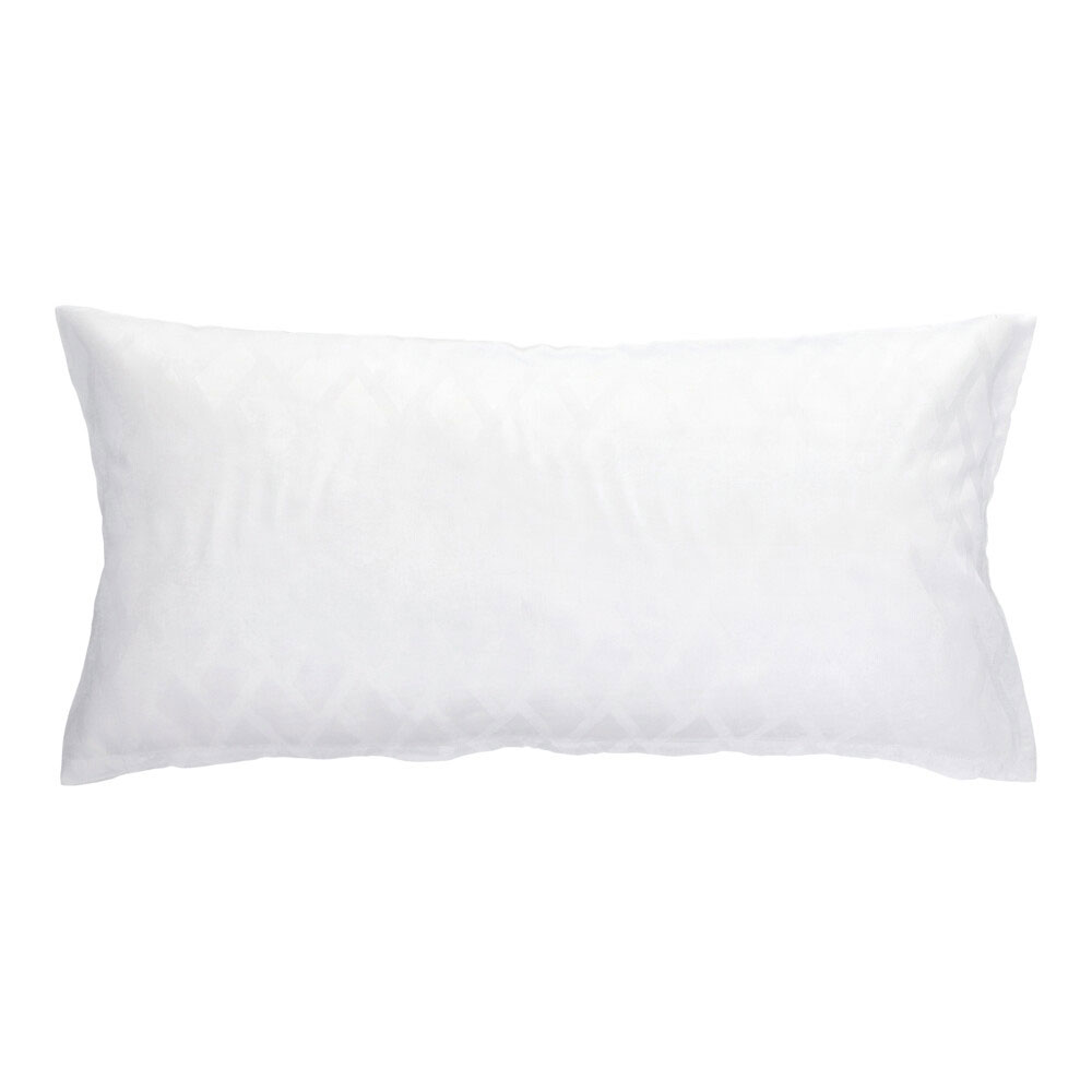Tencel Baumwoll-Kissenbezug - Weiß, Größe: 40 x 80 cm