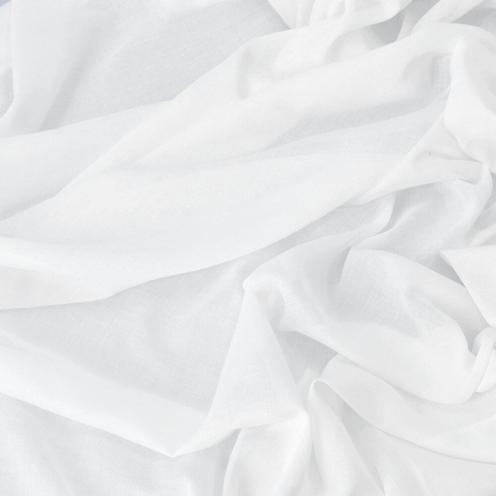 Store Batist uni - Weiß, Höhe: 325 cm