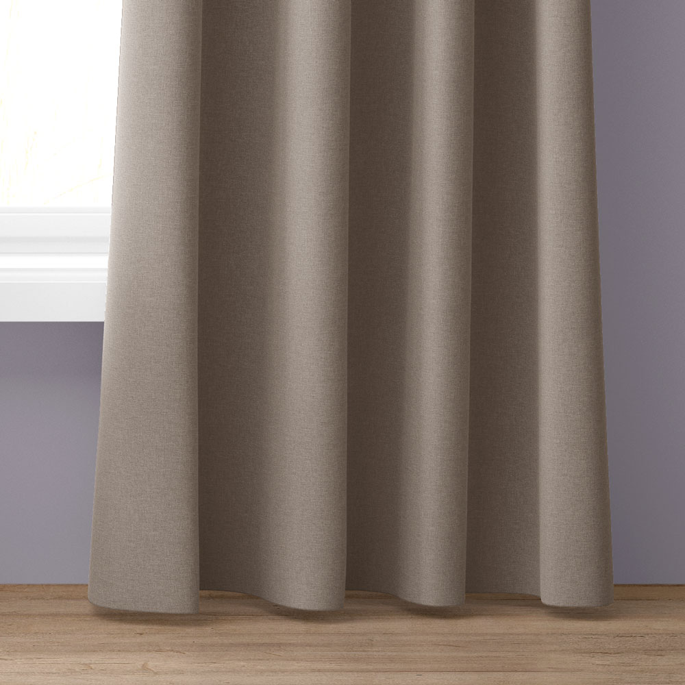 Dekostoff uni - Dunkel Beige, Höhe: 275 cm