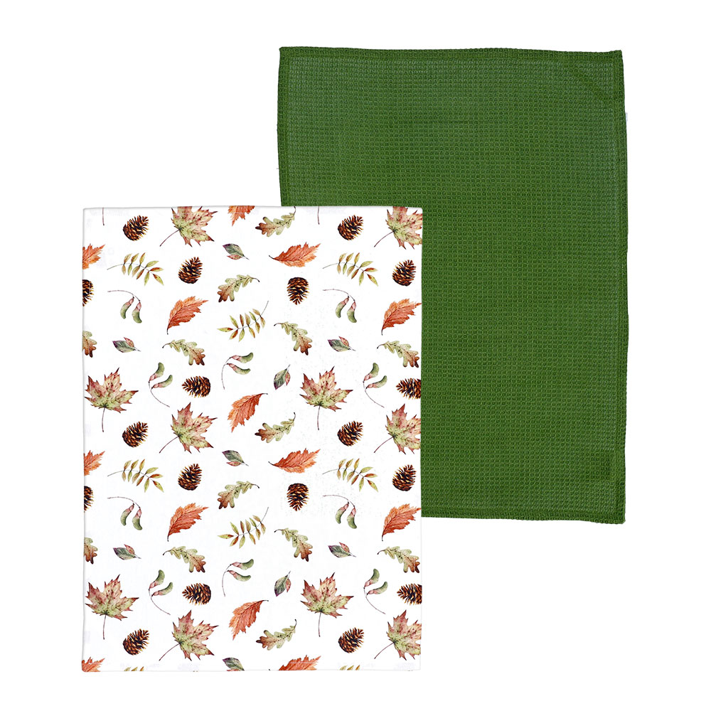 REITER Bio-Geschirrtuch Set - Tanne, Größe: 50 x 70 cm