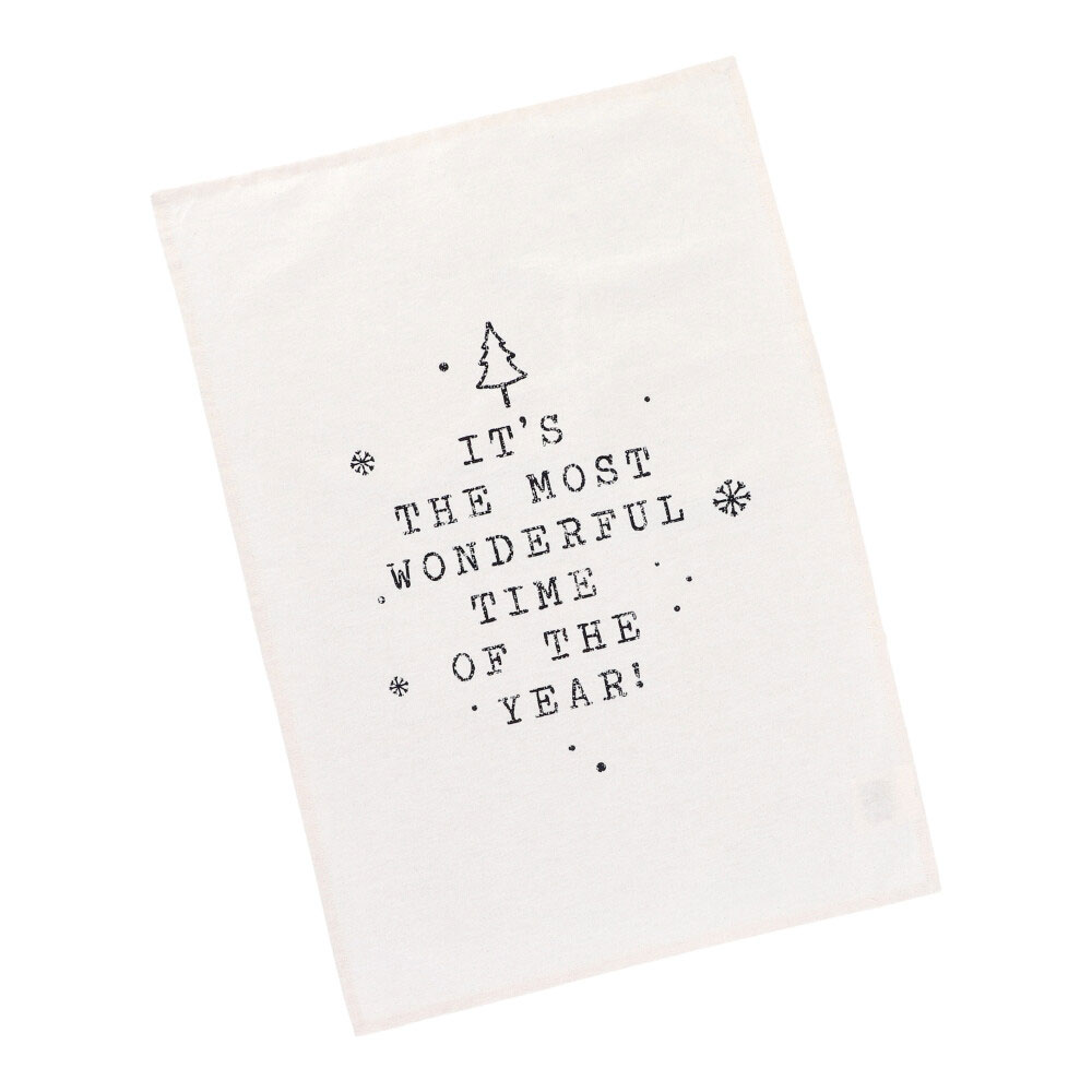 REITER Geschirrtuch Christmas - Sand, Größe: 50 x 70 cm