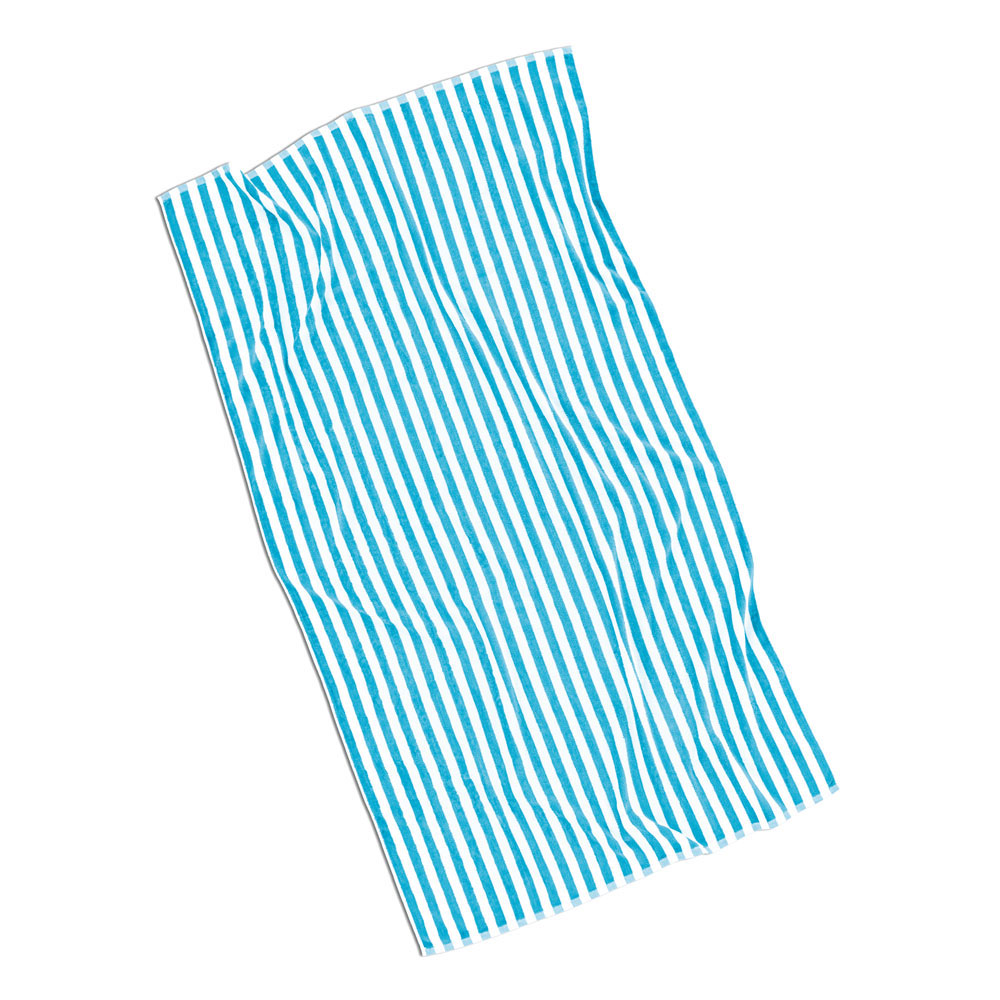 Strandtuch Stripe - Hell Blau, Größe: 100 x 180 cm