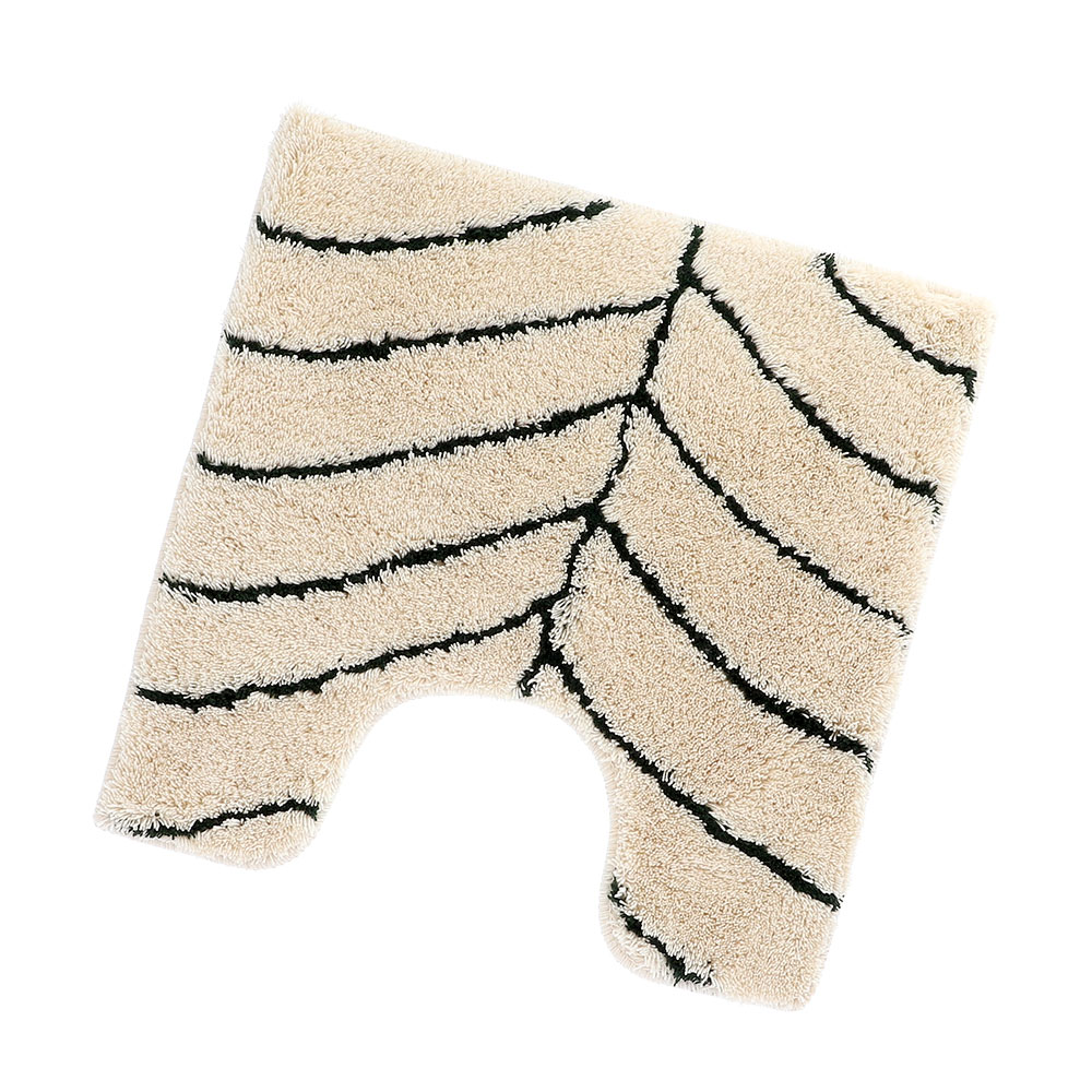 WC Vorleger Blatt - Gras, Größe: 50 x 50 cm