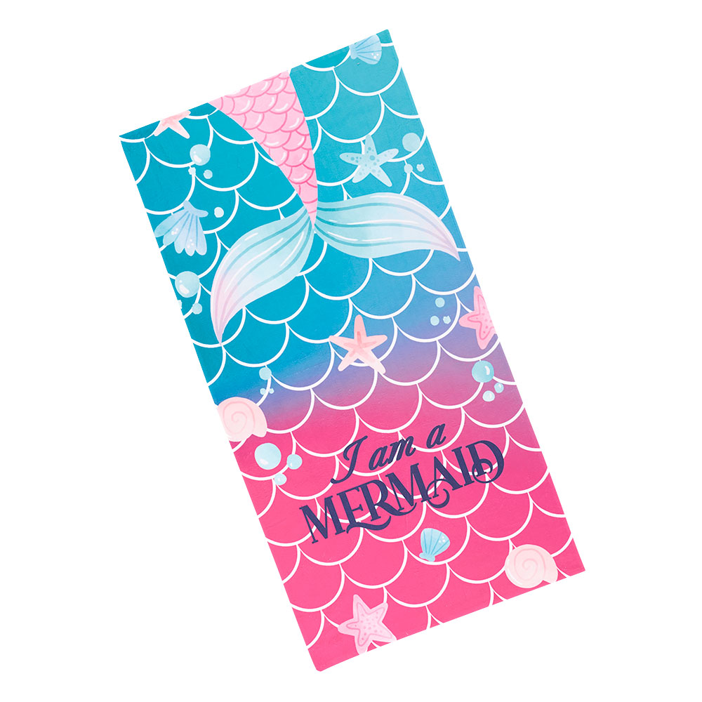 Strandtuch Mermaid - Pink, Größe: 75 x 150 cm