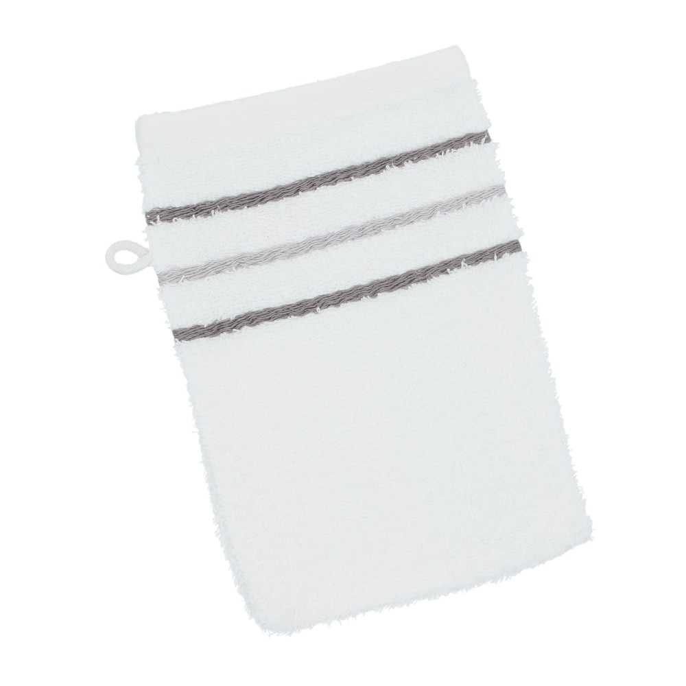 Waschlappen 4er Set - Weiß, Größe: 16 x 21 cm