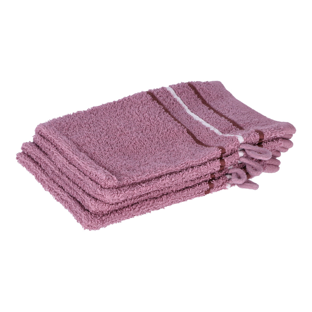 Waschlappen 4er Set - Lila, Größe: 16 x 21 cm