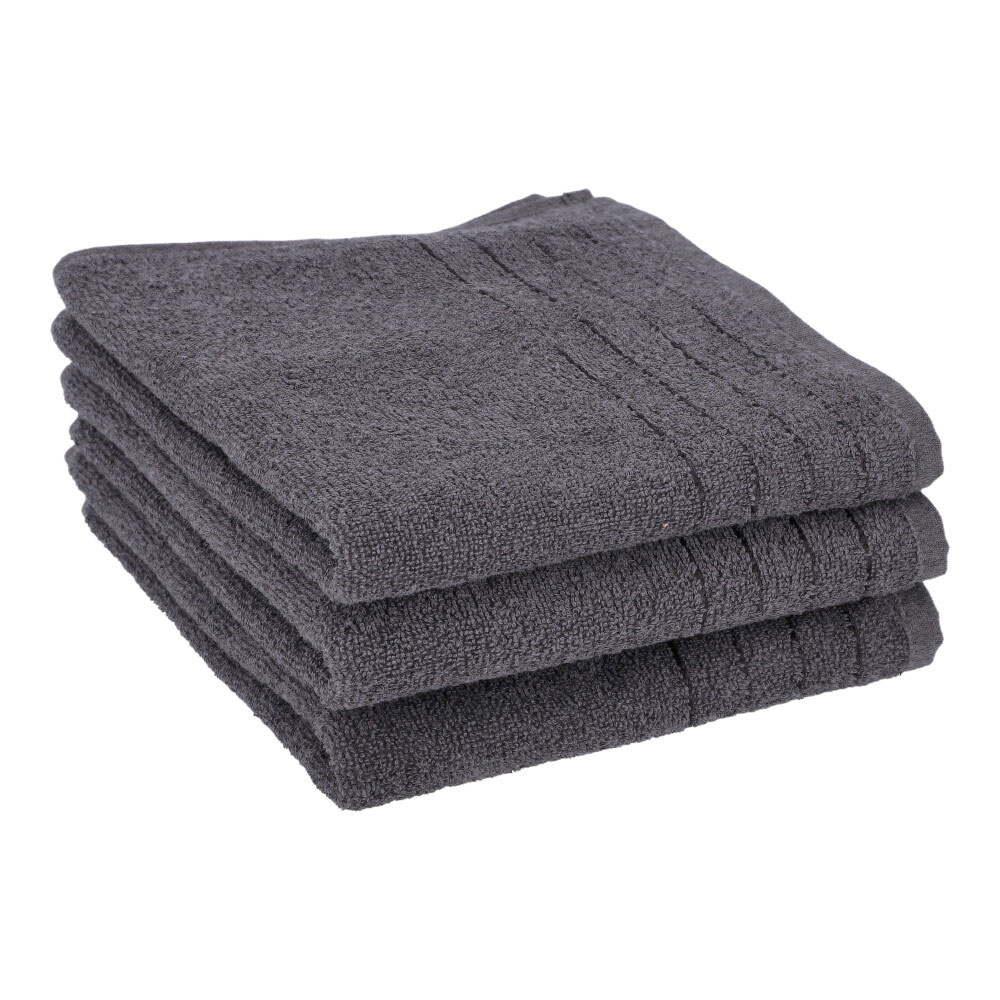 Handtuch Dublin - Grau, Größe: 50 x 90 cm