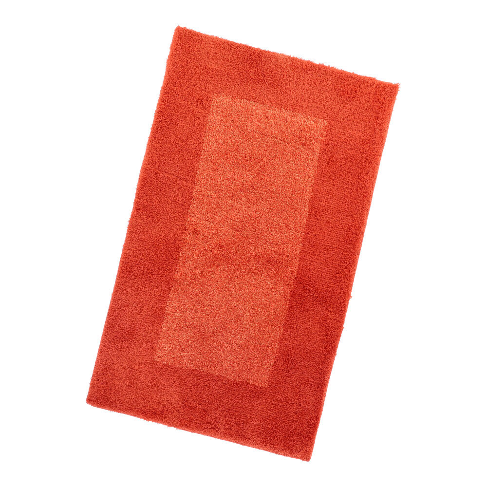 Badematte Square - Dunkel Orange, Größe: 60 x 100 cm