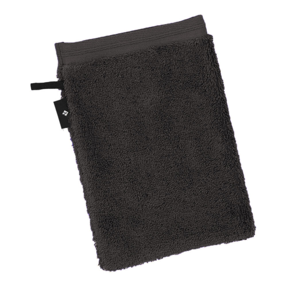 VOSSEN Waschhandschuh Vegan - Grau, Größe: 16 x 22 cm