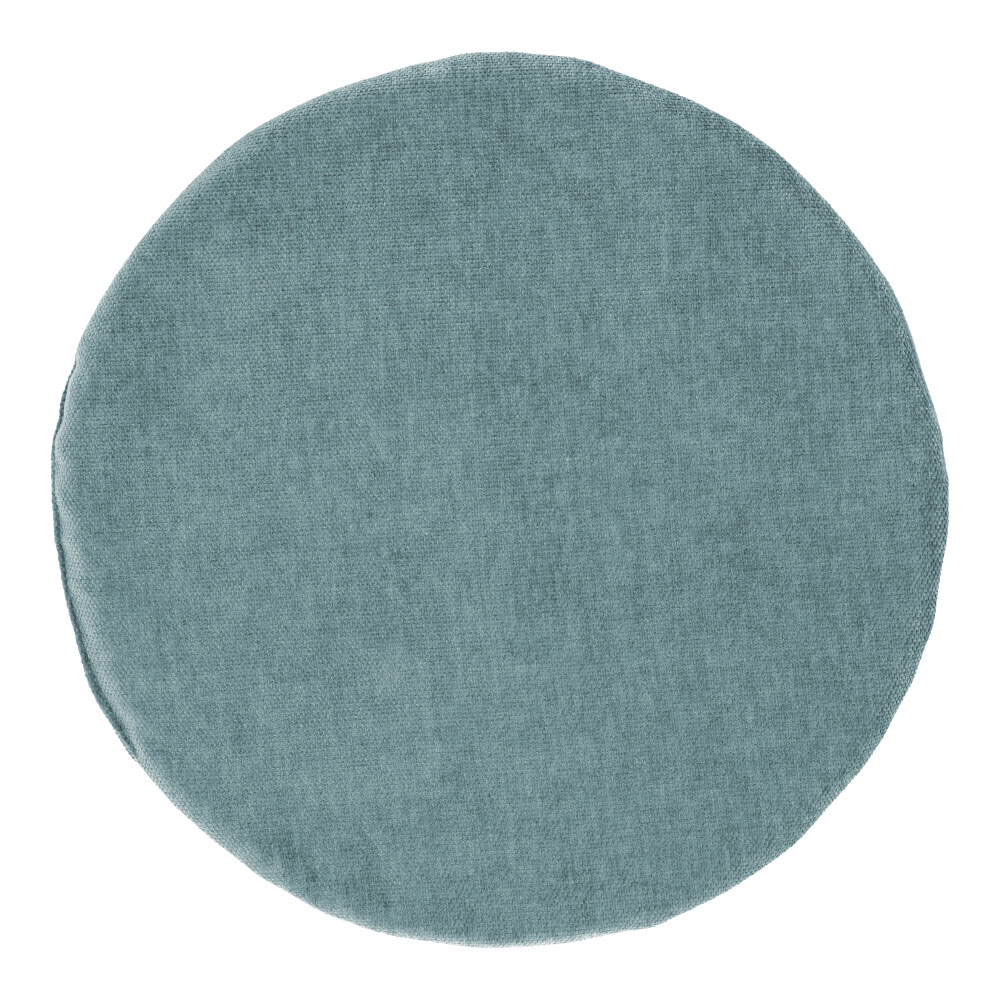 REITER Sitzkissen "Chenille" - Ägäis, Rund: 38 x 38 cm