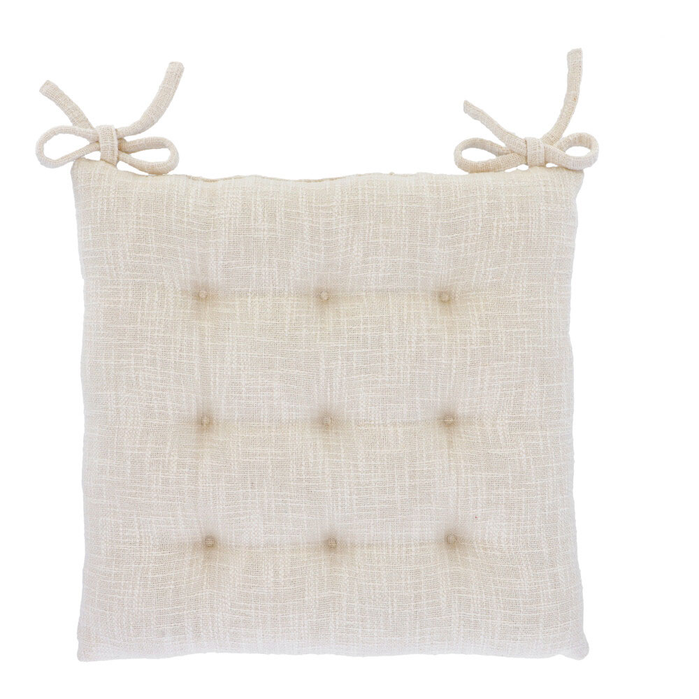 Sitzkissen "Cotton" - Ecrue, Größe: 45 x 45 cm