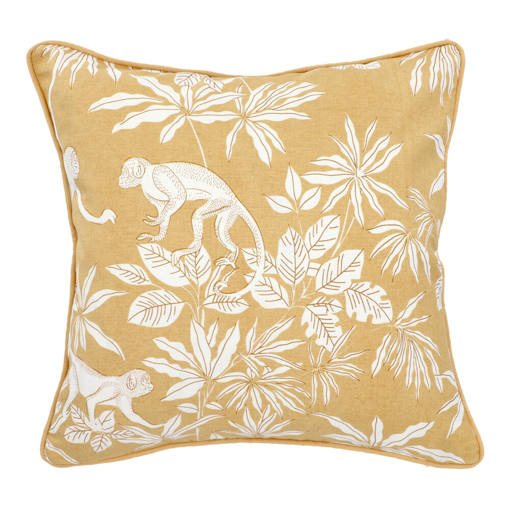 Zierkissenhülle ohne Füllung - Gelbbeige, Größe: 45 x 45 cm