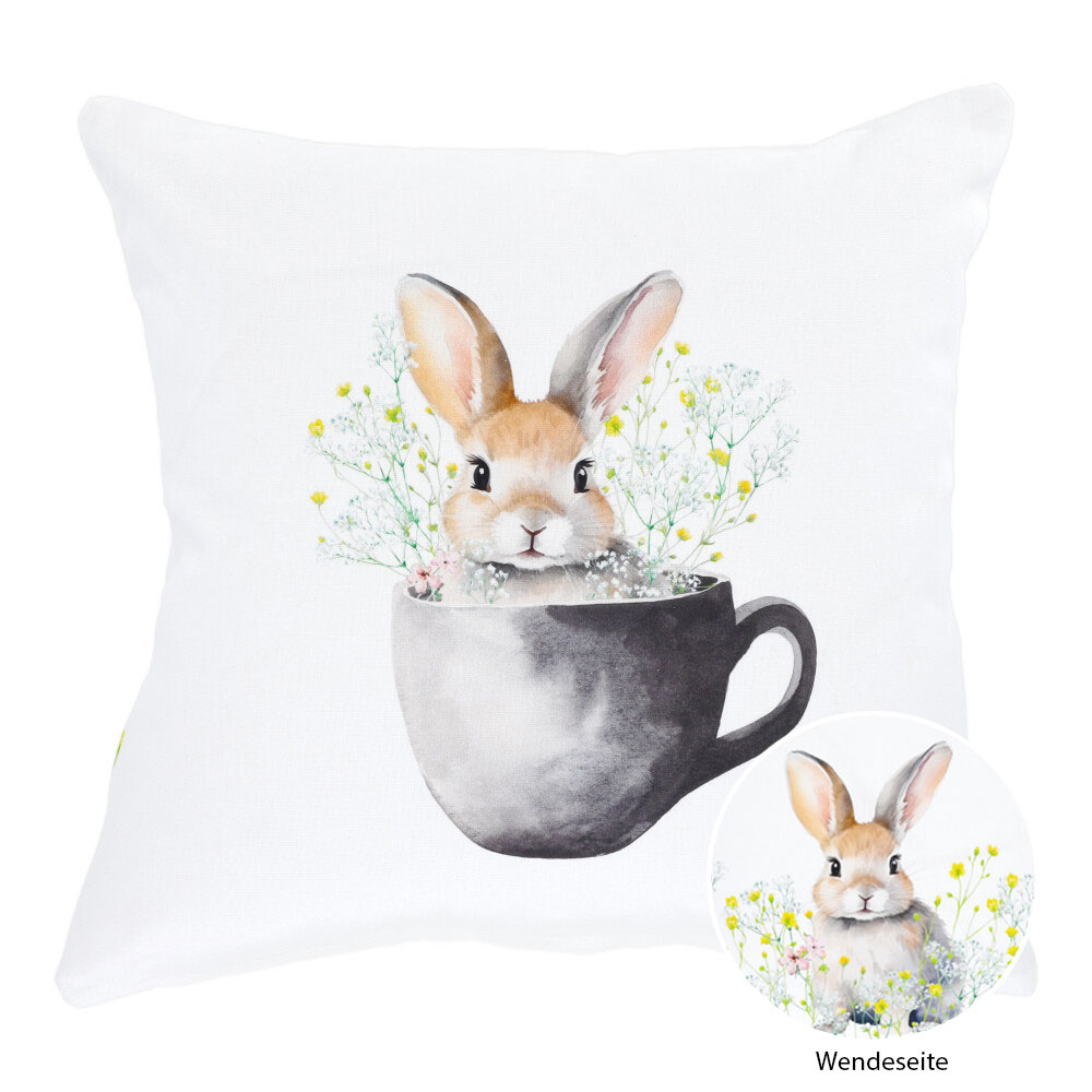 Zierkissenhülle ohne Füllung - Gelbbeige, Größe: 45 x 45 cm