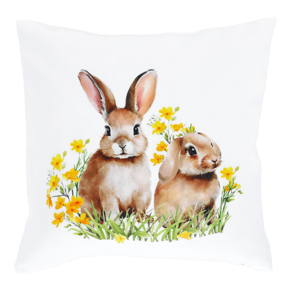 Zierkissenhülle ohne Füllung - Dottergelb, Größe: 40 x 40 cm