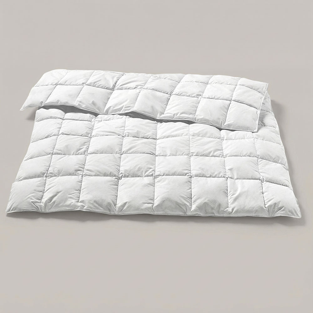 Bio Sommerdaunendecke - Weiß, Größe: 140 x 200 cm