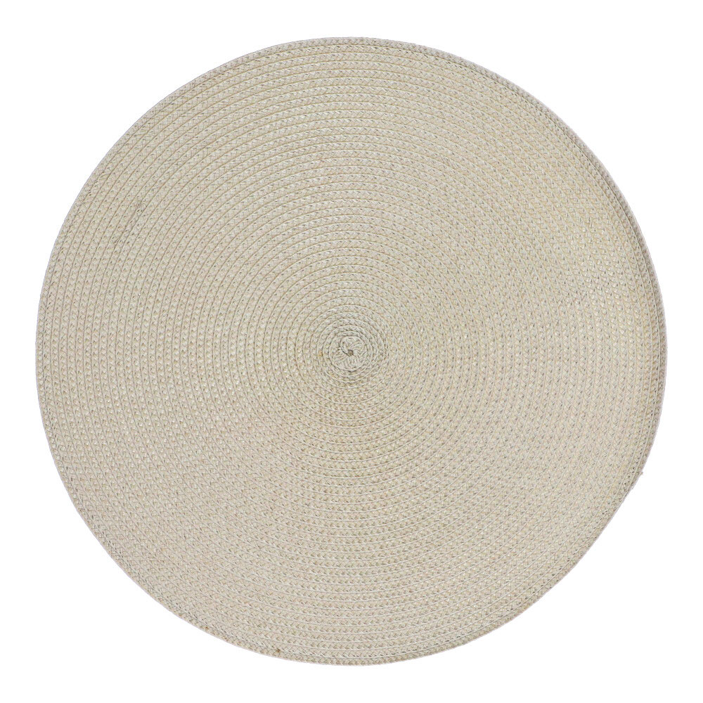 Tischset rund, ca. 38 cm - DUNKEL SAND, Rund: 38 x 38 cm