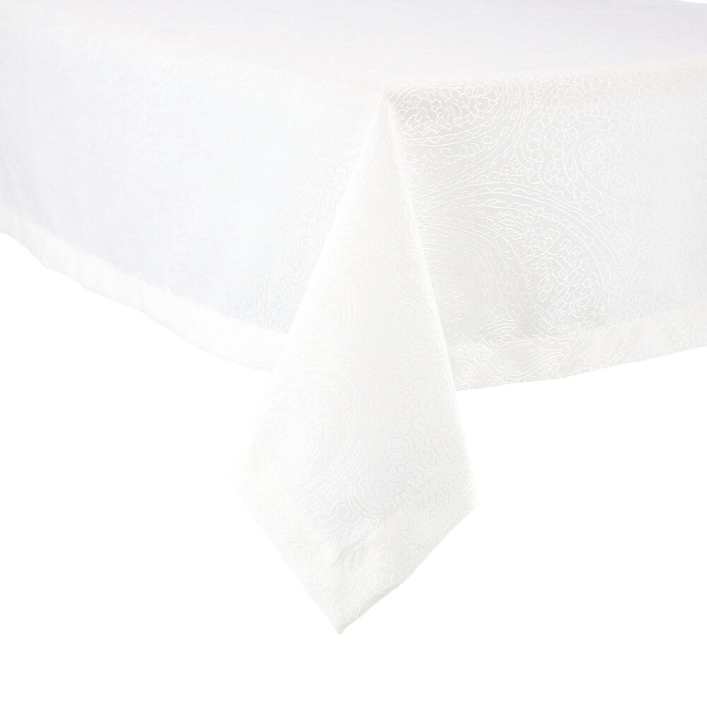 REITER Tischdecke Paisley - Weiß, Größe: 130 x 220 cm