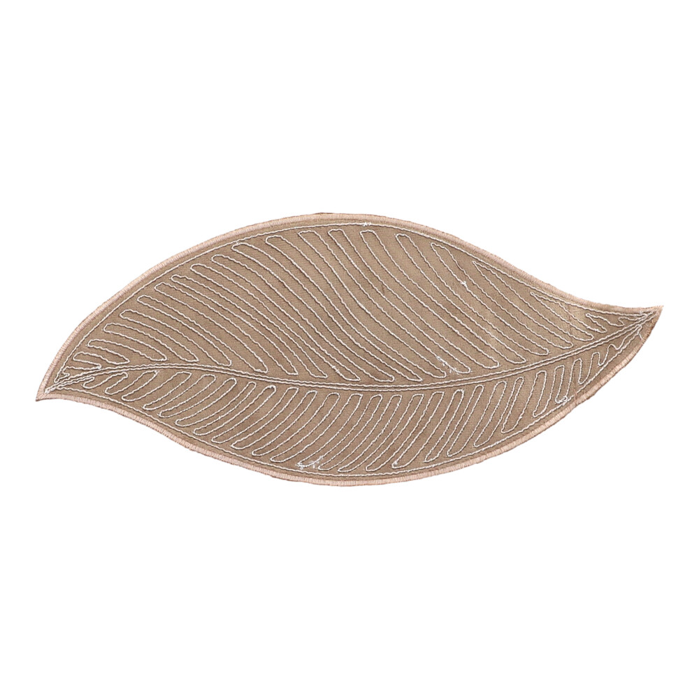 REITER Deckerl "Leaf" - Dunkel Beige, Größe: 15 x 34 cm