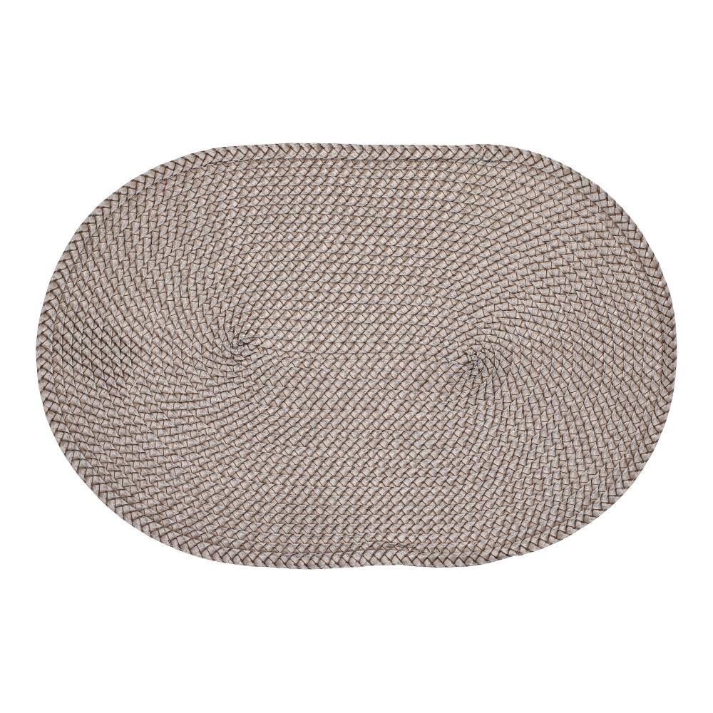 Tischset oval - Sand, Größe: 30 x 45 cm