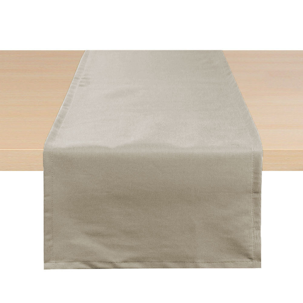 REITER Tischläufer - Sandgrau, Größe: 40 x 140 cm