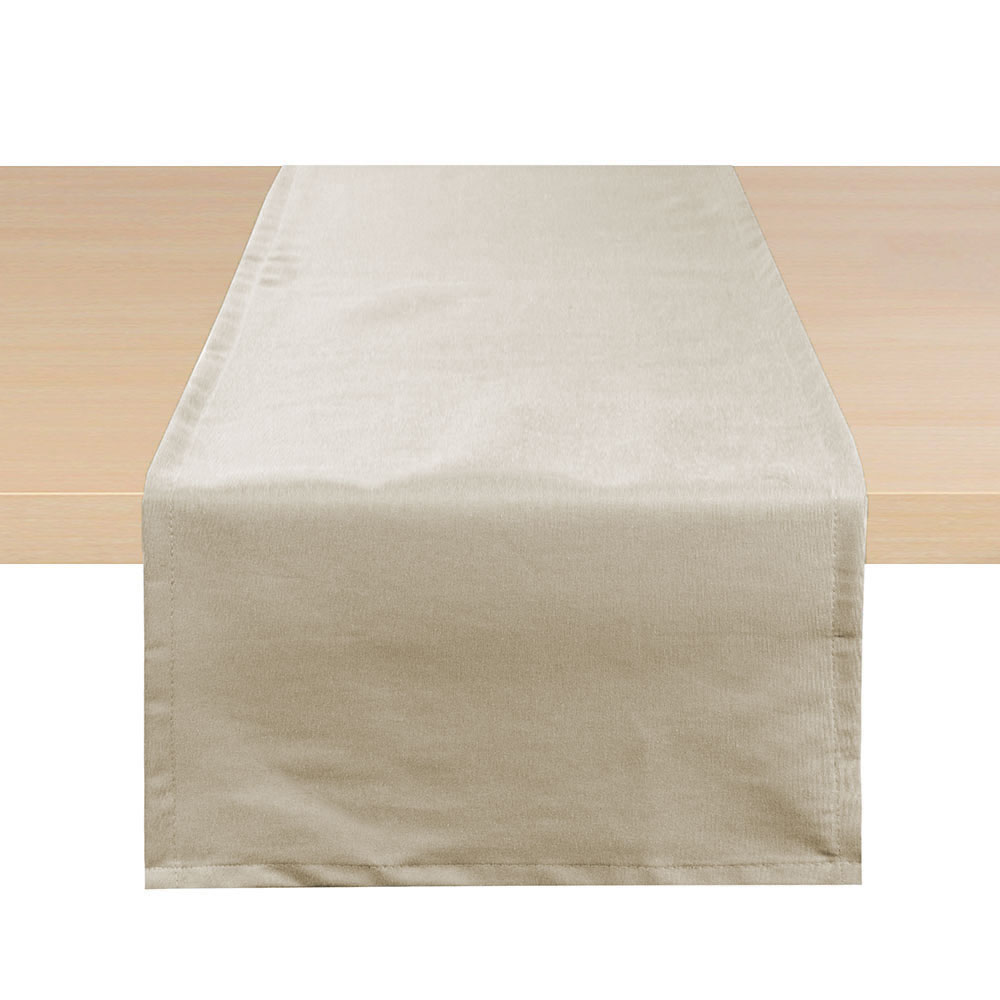 REITER Tischläufer - DUNKEL SAND, Größe: 40 x 140 cm
