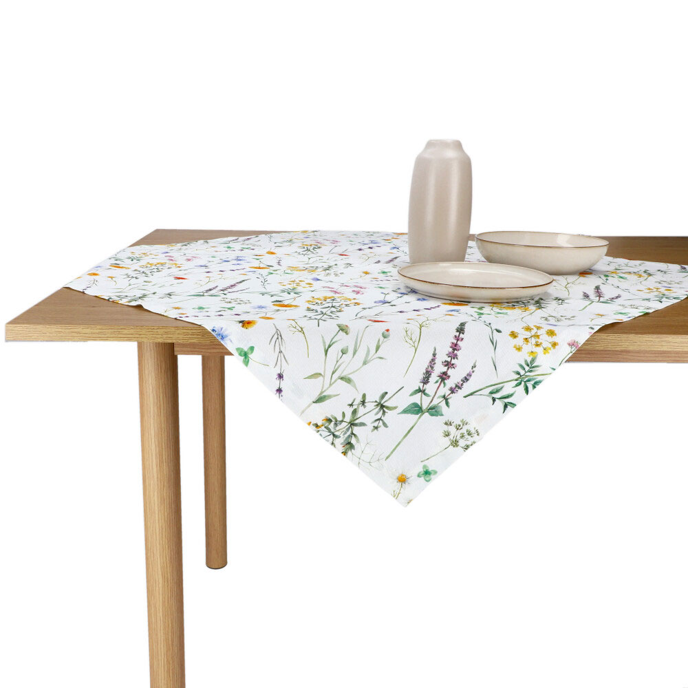 REITER Mitteldecke"Wildflower" - Mittel Gelb, Größe: 80 x 80 cm