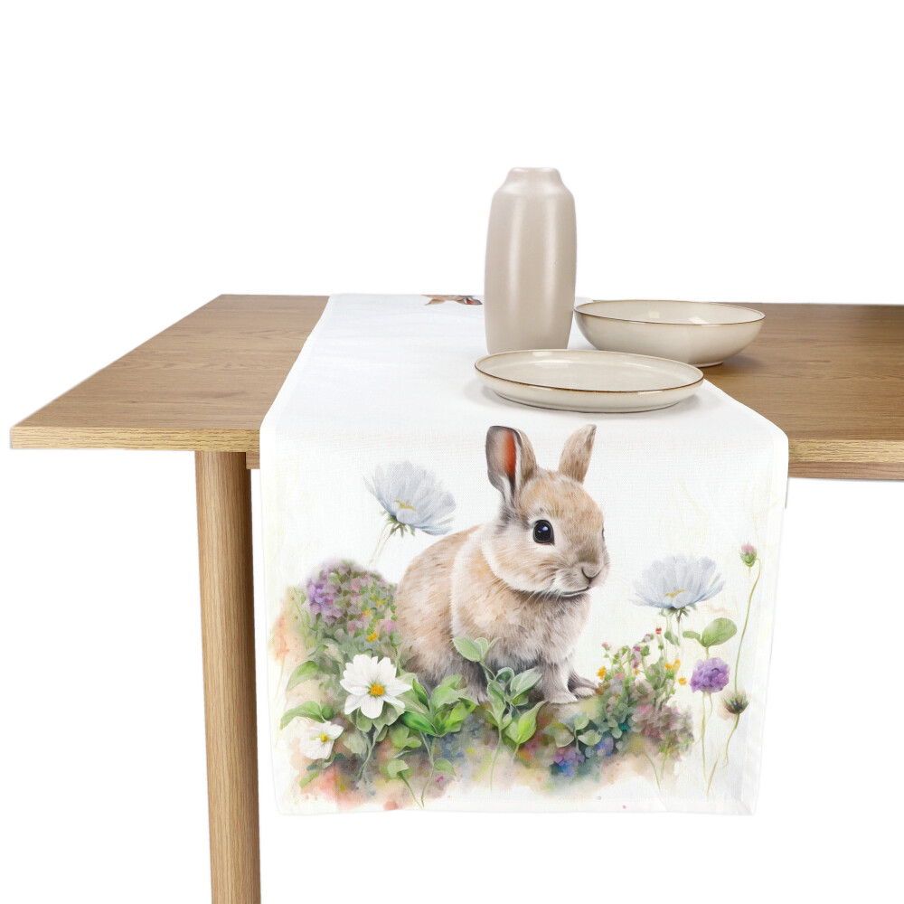 REITER Tischläufer "Osterhase" - Beige, Größe: 40 x 140 cm