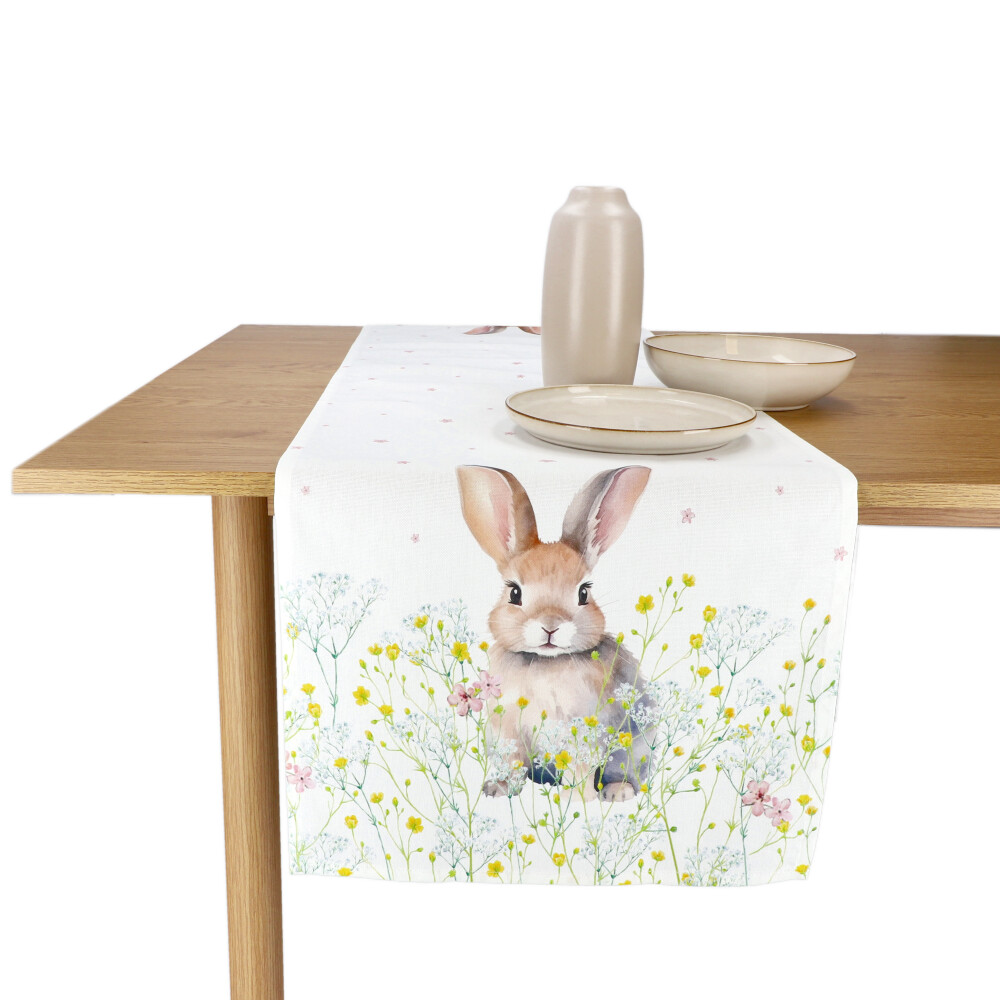 REITER Tischläufer "Rabbit" - Gelbbeige, Größe: 40 x 140 cm