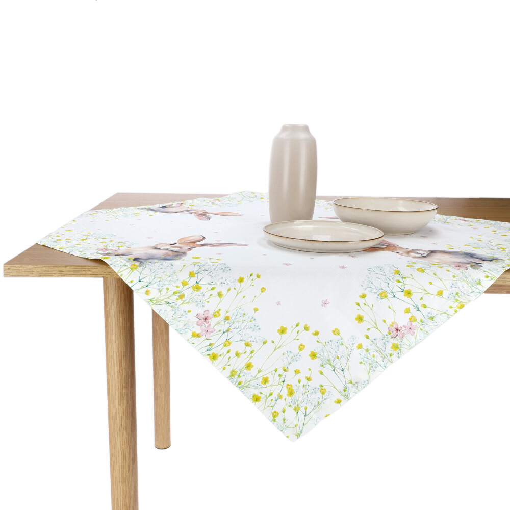 REITER Mitteldecke "Rabbit" - Gelbbeige, Größe: 80 x 80 cm